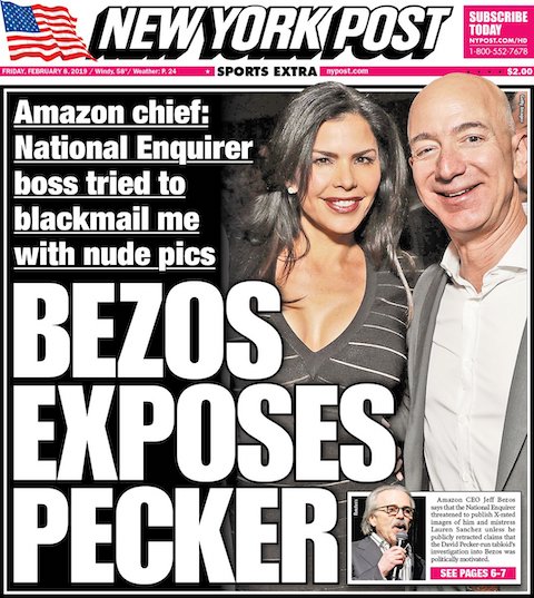 How to write like a badass: Jeff Bezos defies Pecker blackmail