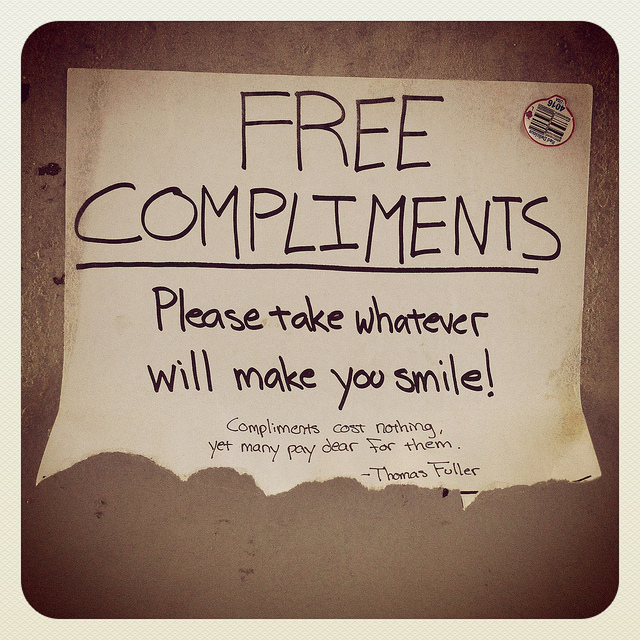 How take a compliment — and how to give one
