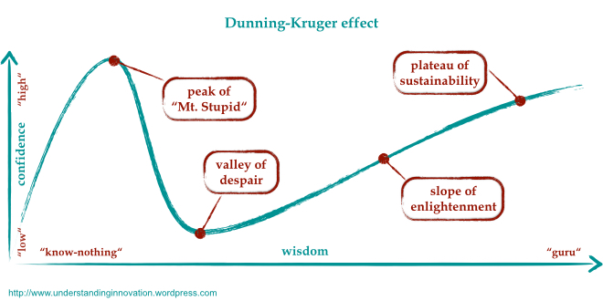 Analysts, the Dunning-Kruger Effect, and the Gartner Hype Cycle