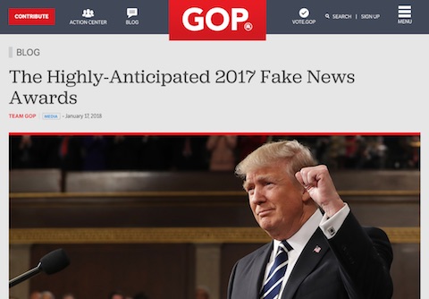 The strange thing about Trump’s Fake News Awards