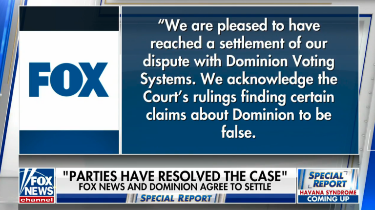 Fox News apologizes for lying