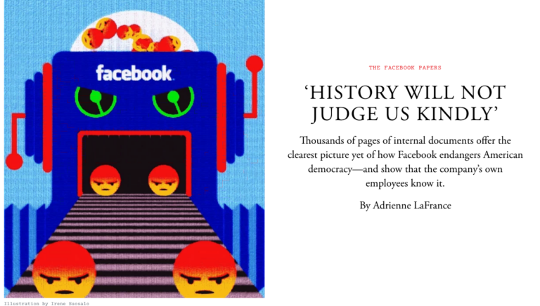Read the Facebook Papers as the algorithm defending itself. Then you’ll understand.