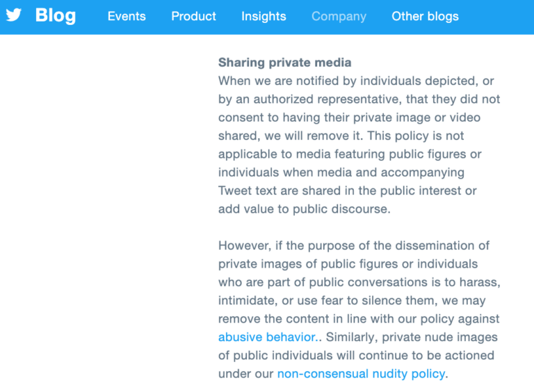 The impossibility of enforcing Twitter’s squishy new policy on private media