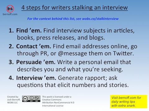 Stalking the interview in 4 steps