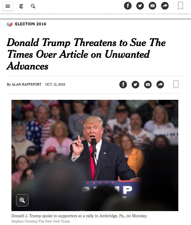 The New York Times’ boldly effective response to Trump’s libel threats