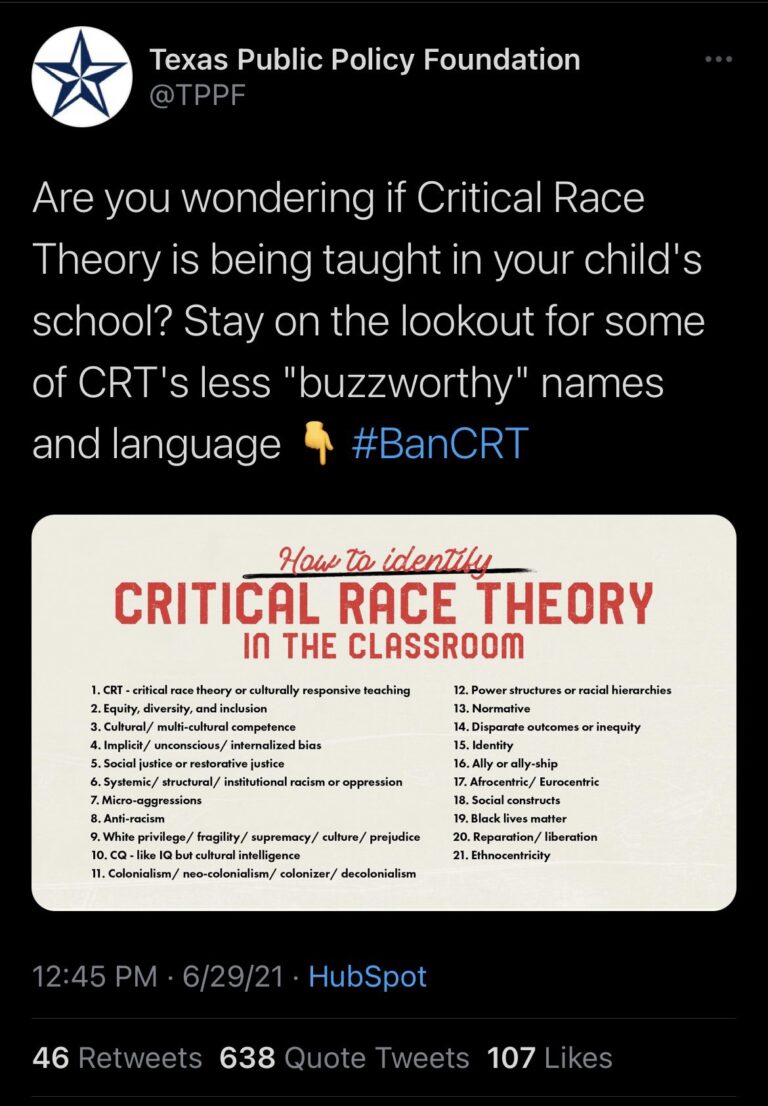 Who’s afraid of critical race theory (or anything that sounds like it)?