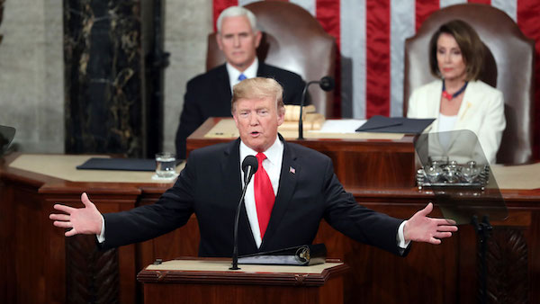 Why does Trump just make stuff up in the State of the Union?