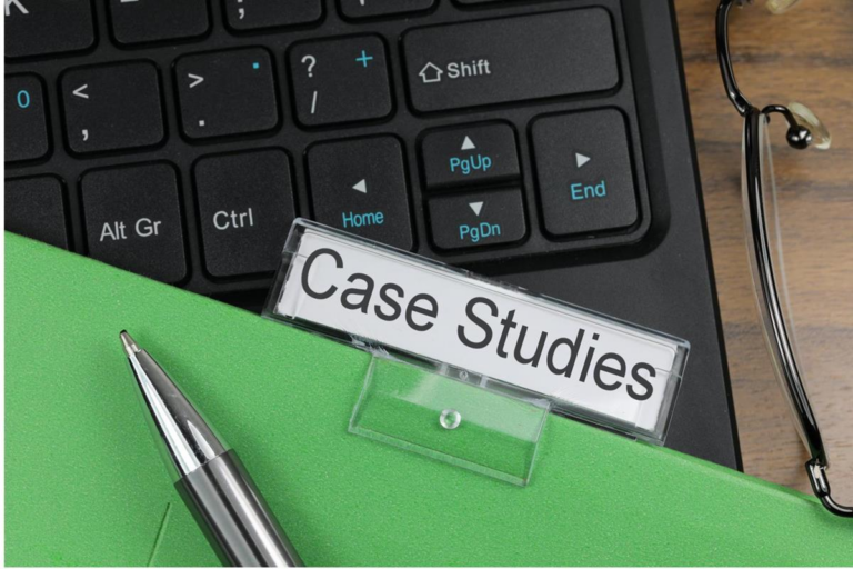 In business books, what makes for an effective set of case studies?