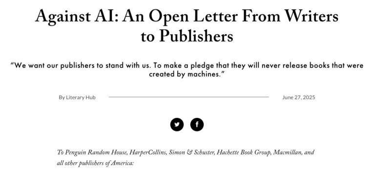 The “Open Letter Against AI” makes good points, but is ultimately naive