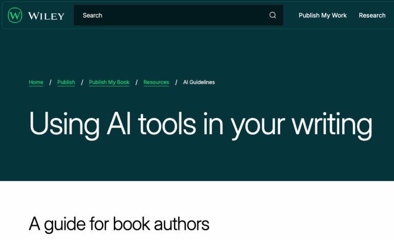 Wiley’s AI Guidelines: A solid step in the right direction
